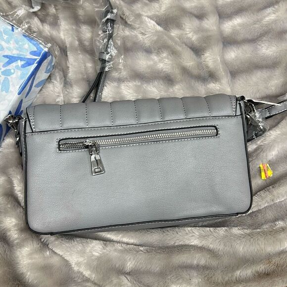 INC Edenne Shoulder Baguette Bag, Created for Macy's - Gravity Grey - Picture 1 of 2